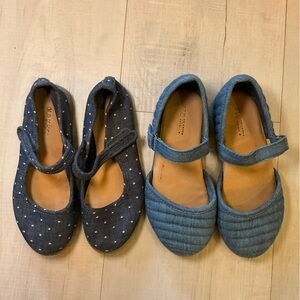 Old Navy Denim Blue Flats - Both Pairs